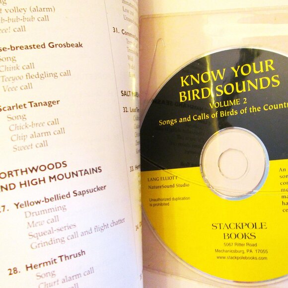 NWOT Know Your Bird Sounds Book Volume 2  Lang Elliott Audio CD Vol 2 - Picture 2 of 14